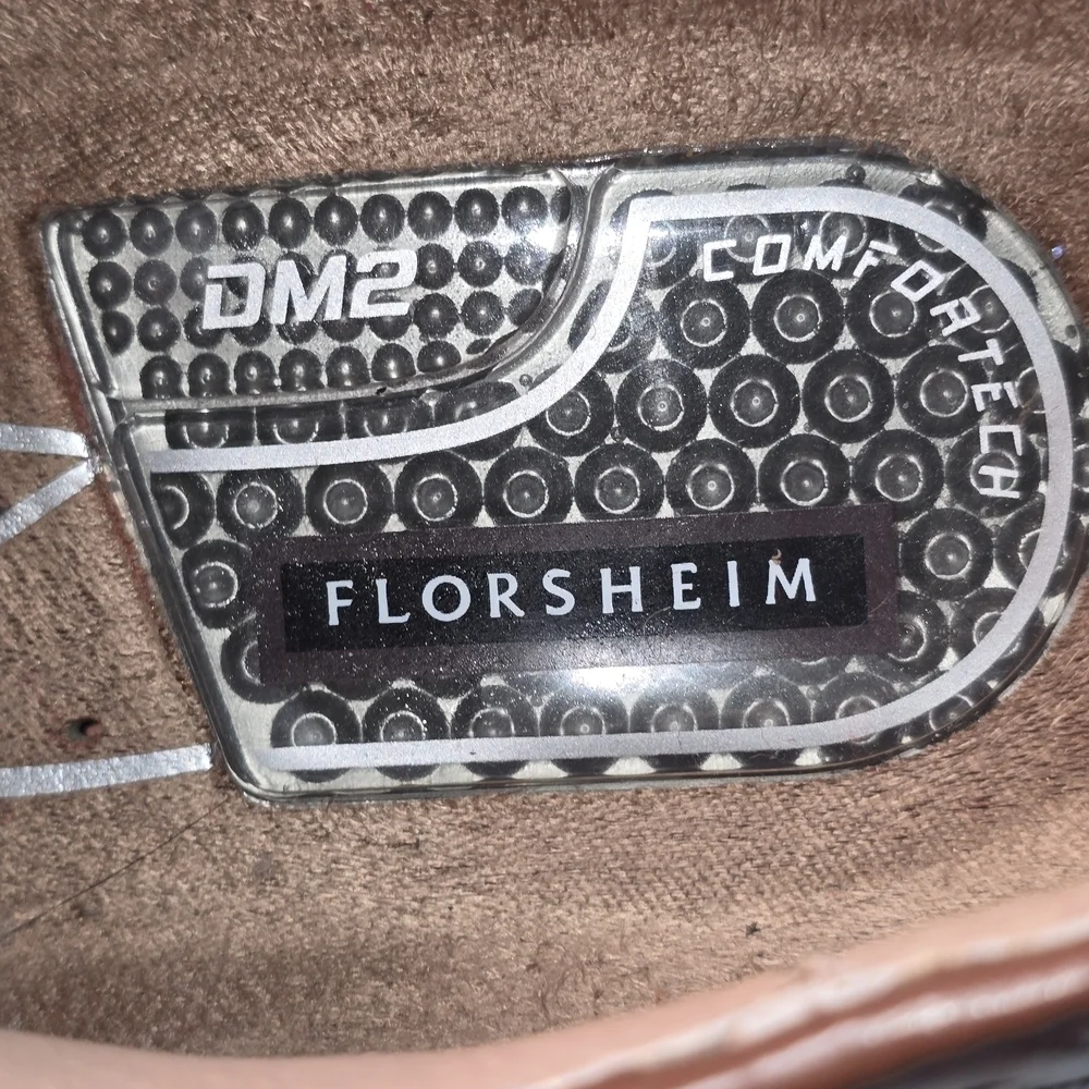 FLORSHEIM MENS BROWN LEATHER OXFORD DRESS SHOE LACE UP SIZE 11